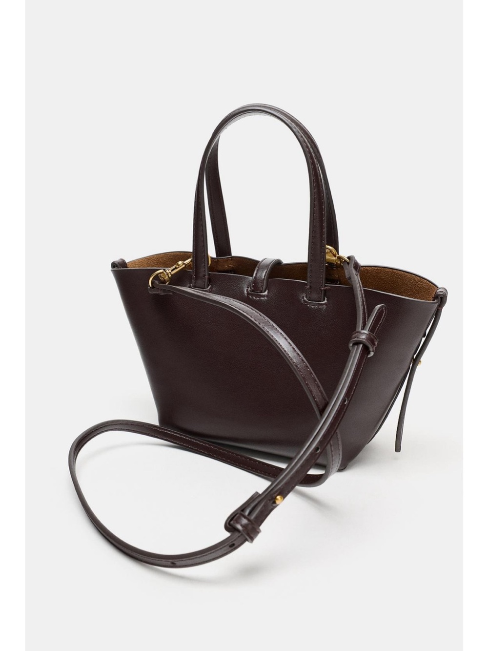 Zara Mini Basket Bag with Straps NWT